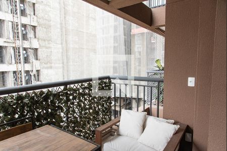 Varanda de apartamento à venda com 1 quarto, 34m² em Vila Clementino, São Paulo