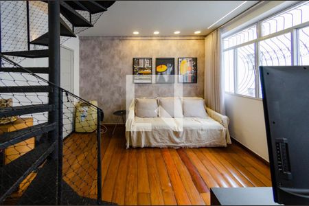 Sala de apartamento à venda com 3 quartos, 180m² em Alto Barroca, Belo Horizonte