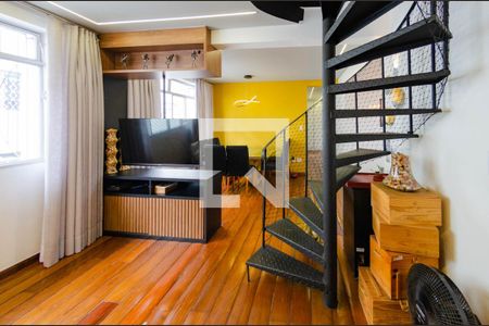 Sala de apartamento à venda com 3 quartos, 180m² em Alto Barroca, Belo Horizonte