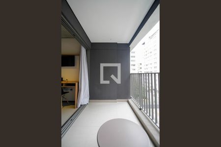 Varanda Studio de kitnet/studio para alugar com 1 quarto, 23m² em Cerqueira César, São Paulo