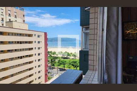 Vista da Sala de apartamento para alugar com 2 quartos, 71m² em José Menino, Santos