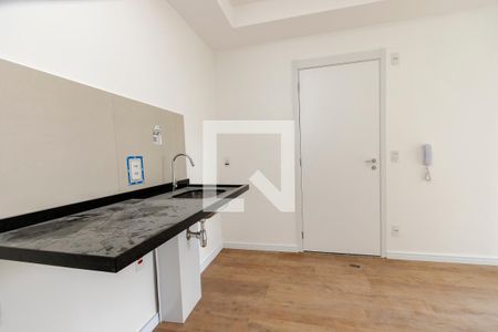 Sala/ Cozinha de apartamento para alugar com 1 quarto, 32m² em Jardim das Acacias, São Paulo