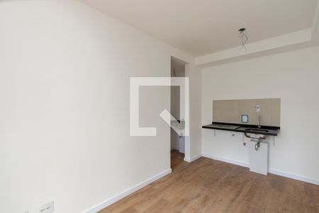 Sala/ Cozinha de apartamento para alugar com 1 quarto, 32m² em Jardim das Acacias, São Paulo