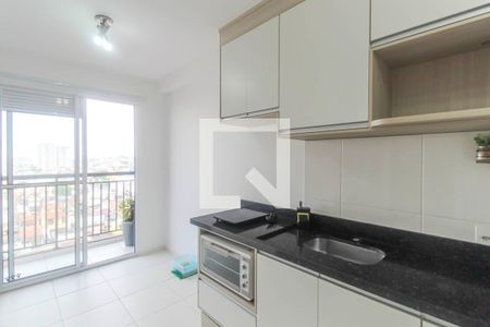 Sala/Cozinha de apartamento à venda com 1 quarto, 31m² em Vila Tolstoi, São Paulo