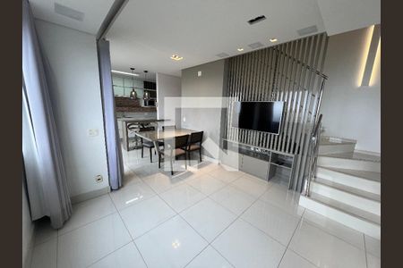 Sala/ cozinha  de apartamento para alugar com 2 quartos, 78m² em Vila da Serra, Belo Horizonte