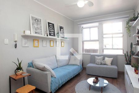 Sala de apartamento à venda com 3 quartos, 105m² em Petrópolis, Porto Alegre