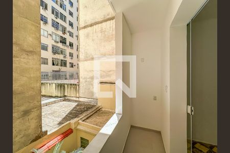 Varanda - Sala de apartamento para alugar com 1 quarto, 42m² em Flamengo, Rio de Janeiro