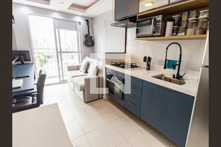 Sala/Cozinha de apartamento à venda com 1 quarto, 30m² em Belenzinho, São Paulo