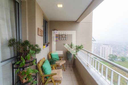 Varanda da Sala de apartamento à venda com 3 quartos, 100m² em Casa Branca, Belo Horizonte