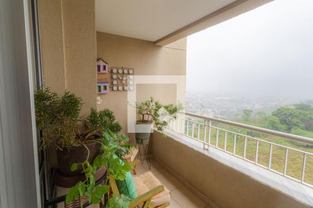 Varanda da Sala de apartamento à venda com 3 quartos, 100m² em Casa Branca, Belo Horizonte