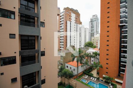 Vista da Varanda de apartamento à venda com 1 quarto, 31m² em Pinheiros, São Paulo