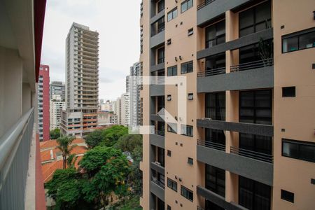 Vista da Varanda de apartamento à venda com 1 quarto, 31m² em Pinheiros, São Paulo