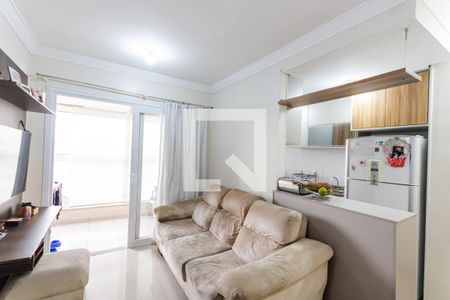 Sala de apartamento à venda com 2 quartos, 60m² em Jardim, Santo André