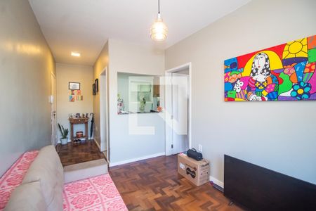 Sala de apartamento à venda com 1 quarto, 40m² em Cristal, Porto Alegre