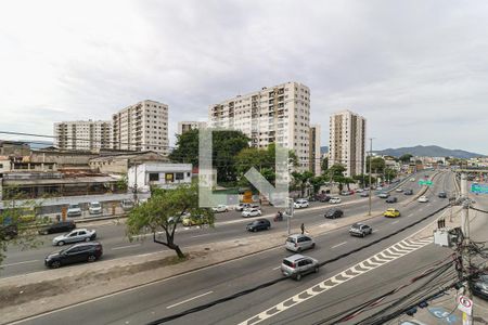 Sala vista de apartamento para alugar com 3 quartos, 100m² em Del Castilho, Rio de Janeiro