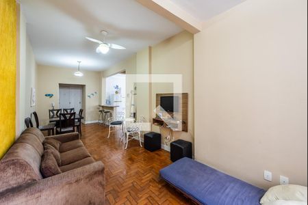 Sala de apartamento para alugar com 1 quarto, 54m² em Gonzaga, Santos