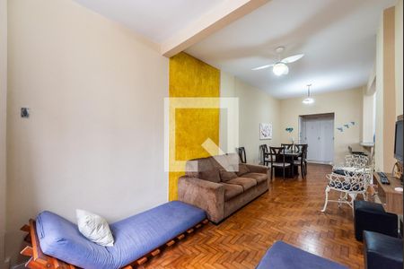 Sala de apartamento para alugar com 1 quarto, 54m² em Gonzaga, Santos