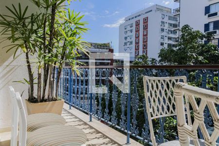 Varanda da Sala de apartamento à venda com 4 quartos, 180m² em Lagoa, Rio de Janeiro