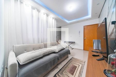 Sala de apartamento à venda com 2 quartos, 96m² em Vila Guarará, Santo André