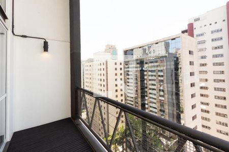 Varanda  de apartamento à venda com 1 quarto, 77m² em Itaim Bibi, São Paulo