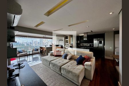 Sala  de apartamento à venda com 2 quartos, 89m² em Campo Belo, São Paulo