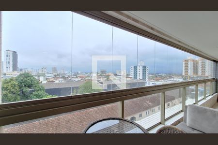 Varanda da sala de apartamento para alugar com 2 quartos, 64m² em Boqueirão, Praia Grande