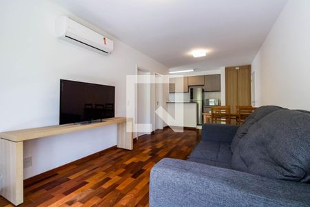 Sala de apartamento para alugar com 1 quarto, 60m² em Jardim Leonor, São Paulo