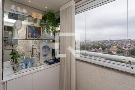 Sala - varanda integrada de apartamento para alugar com 2 quartos, 54m² em Centro, Diadema