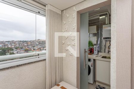 Sala - varanda integrada de apartamento para alugar com 2 quartos, 54m² em Centro, Diadema