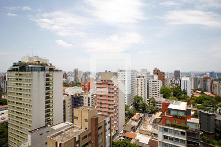 Vista da Suíte de apartamento para alugar com 1 quarto, 27m² em Cerqueira César, São Paulo