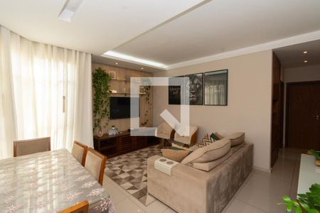 Sala de apartamento à venda com 3 quartos, 98m² em Eldorado, Contagem