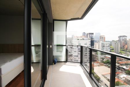 Varanda de kitnet/studio para alugar com 1 quarto, 58m² em Itaim Bibi, São Paulo