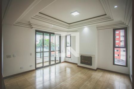 Sala de Estar - Lareira de apartamento à venda com 3 quartos, 136m² em Vila Clementino, São Paulo