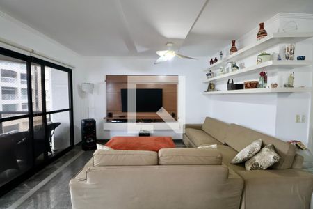 Sala de apartamento para alugar com 4 quartos, 225m² em Morro do Maluf, Guarujá