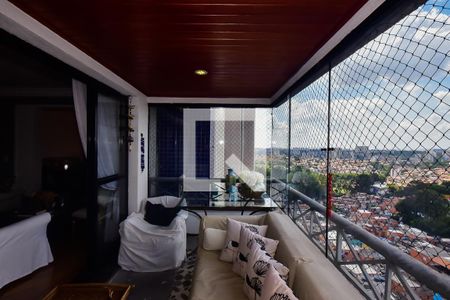 Varanda Sala de apartamento à venda com 3 quartos, 135m² em Fazenda Morumbi, São Paulo