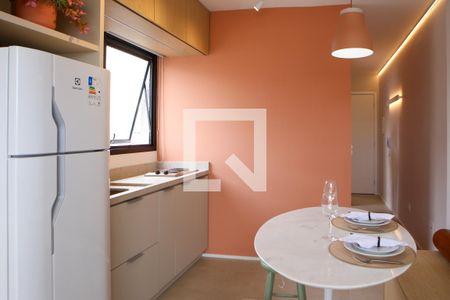 Sala e Cozinha de apartamento para alugar com 1 quarto, 29m² em Pompeia, São Paulo