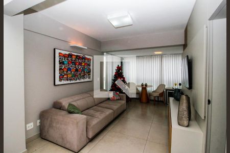 Sala de apartamento à venda com 3 quartos, 105m² em Lourdes, Belo Horizonte