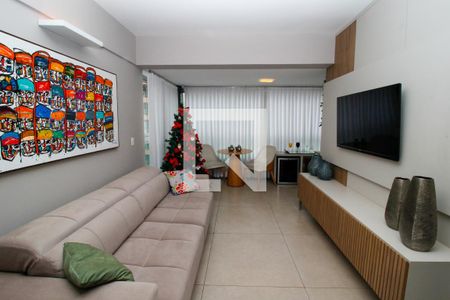 Sala de apartamento à venda com 3 quartos, 105m² em Lourdes, Belo Horizonte