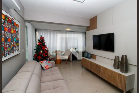 Sala de apartamento à venda com 3 quartos, 105m² em Lourdes, Belo Horizonte