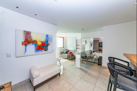 Sala de apartamento à venda com 2 quartos, 63m² em Belvedere, Belo Horizonte