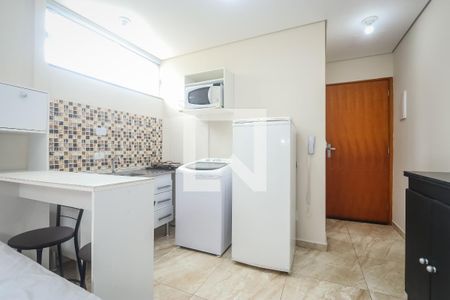 Cozinha de kitnet/studio para alugar com 1 quarto, 23m² em Vila Progredior, São Paulo