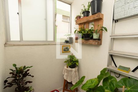 Varanda da Sala de apartamento à venda com 2 quartos, 50m² em Bairro da Glória, Contagem