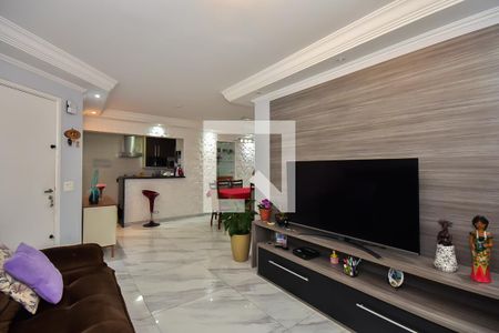 Sala de apartamento à venda com 3 quartos, 92m² em Jardim Henriqueta, Taboão da Serra