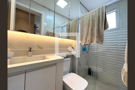 Banheiro da Suíte de apartamento à venda com 2 quartos, 70m² em Vila Monte Alegre, São Paulo