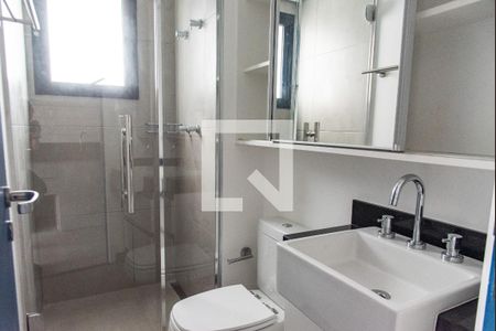 Banheiro de kitnet/studio para alugar com 1 quarto, 22m² em Vila Mariana, São Paulo