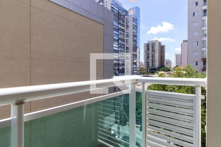 Varanda da Sala de apartamento à venda com 1 quarto, 42m² em Barra Funda, São Paulo