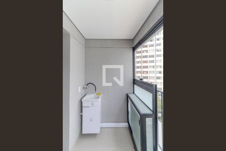 Varanda de kitnet/studio para alugar com 1 quarto, 26m² em Vila Buarque, São Paulo