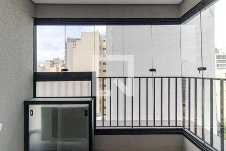 Varanda de kitnet/studio para alugar com 1 quarto, 26m² em Vila Buarque, São Paulo