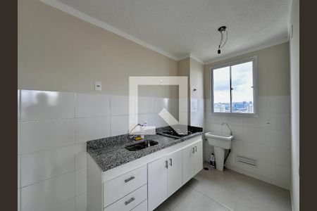 Cozinha de apartamento à venda com 2 quartos, 34m² em Santo Amaro, São Paulo