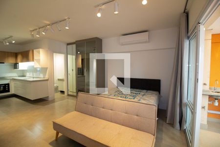 Sala - Studio  de kitnet/studio para alugar com 1 quarto, 48m² em Campo Belo, São Paulo